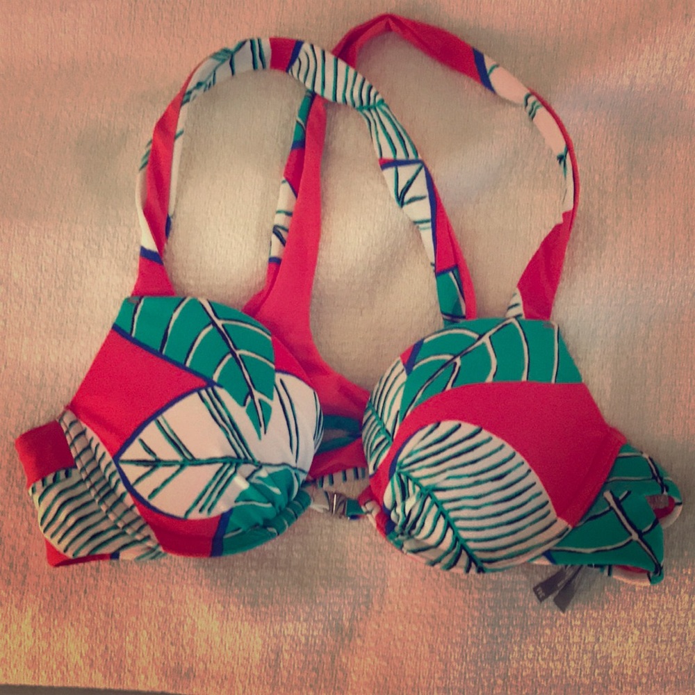 Aerie swim - tropical pattern bikini top